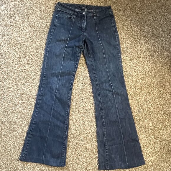 New York & Co. Wide Leg Jeans with Front Seam - Size 2 - Picture 1 of 7